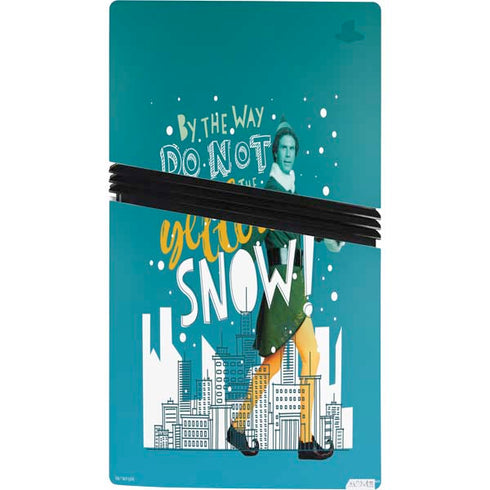 Elf Buddy Don’t Eat Yellow Snow PS5 Pro Console Skin